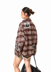 Vintage Plaid Patchwork Jacket